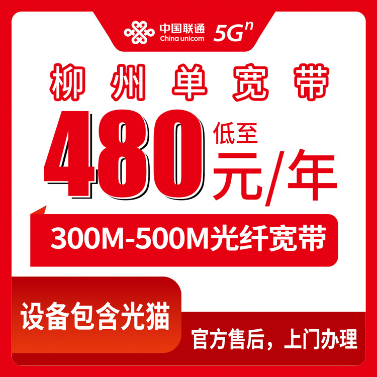2026年8月30日广西柳州融水县联通单宽480-600元包年，300M和500M到底怎么选