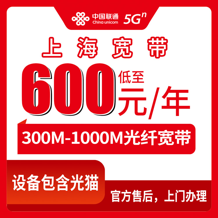 2026年10月11日上海市闵行区联通年包宽带600到980元包年，300M到1000M这三档我替你先摸了一遍