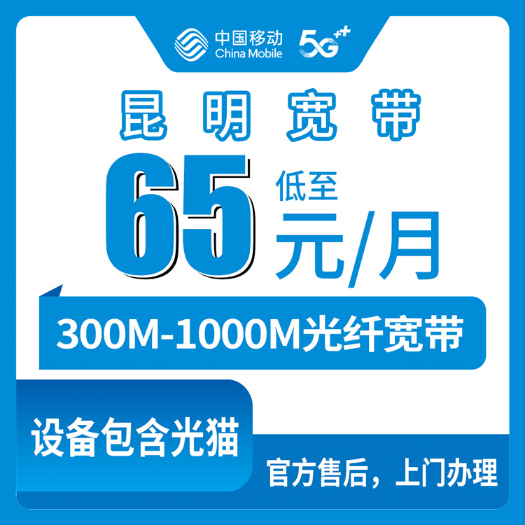 2026年10月15日云南昆明东川区移动宽带65-95元月包实测，300M到1000M怎么挑才不闹心