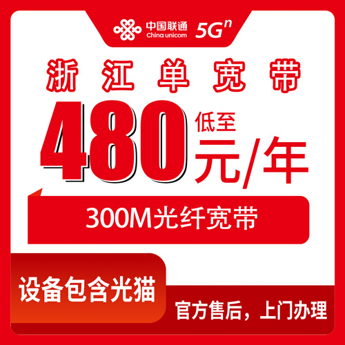 2026年10月23日浙江省联通单宽带480包年300M怎么装，300M够不够用聊聊真实感受
