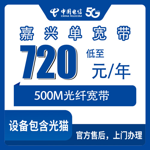 2026年10月25日浙江省嘉兴海宁市电信单宽带怎么选，500M包年这套资费我替你捋了一遍