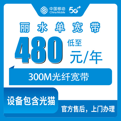 2026年10月29日浙江省丽水青田县移动单宽带480包年300M，装之前我把这些实情摸了一遍